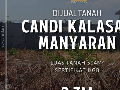 Tanah Blok Depan Candi Kalasan Manyaran, Semarang