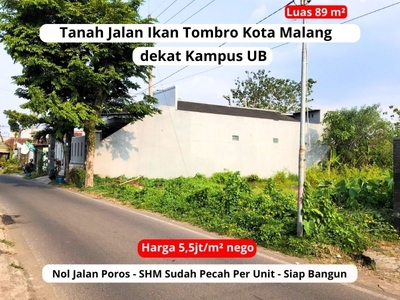 Tanah Cocok Bangun Kost, Zona Kampus Kota Malang