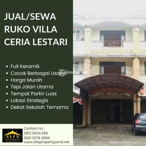Dijual Ruko Villa Ceria Lestari 3KM Full Keramik - Pontianak