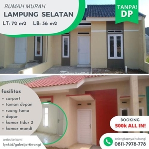 Dijual Rumah Murah Tipe 36/72 Bersubsidi di Dalam Perumahan - Lampung Selatan