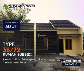 Dijual Rumah Perumahann Green Pamengkang Blok Depan Type 36/72 dan Gratis Dapur - Cirebon
