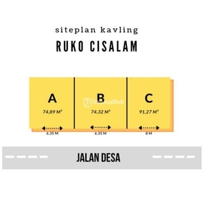 Dijual Tanah Kavling Luas 74 m Pinggir Jalan Dekat Palima - Serang
