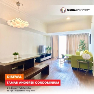 Disewakan Apartemen Taman Anggrek Condominium 2 Bedroom Fully Furnished Lantai Tengah - Jakarta Barat