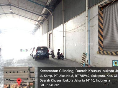 Disewakan Gudang Gandeng di Cakung Cilincing Uk 906m2 At Jakarta Utara
