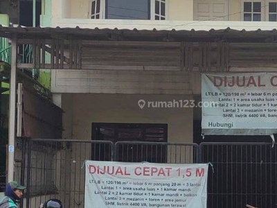 Ruko 3 Lt di Jalan Utama Perumahan Pondok Cipta Dijual Cepat