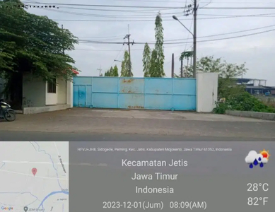 Lahan eX Pabrik Jetis Mojokerto STRATEGIS, 0 JALAN RAYA PROVINSI