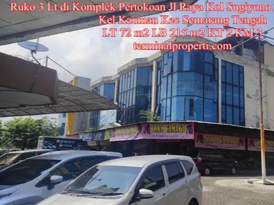 Ruko 3 Lt di Jl Raya Kol Sugiyono / Jl Raya Pemuda Semarang Tengah