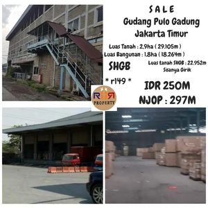 Sale Gudang Pulo Gadung Jakarta Timur