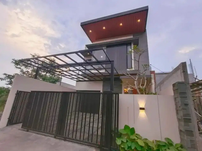 Rumah 2 lantai minimalis modern legalitas SHM