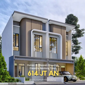 RUMAH Bandung Timur Dekat Summarecon Mall DP 5 Juta Cluster Ciwastra