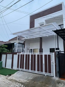 Rumah Cluster Tiga Lantai Baru Renovasi di Jati Sari Jatiasih Bekasi