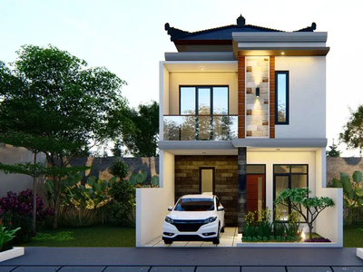 Villa Bali Modern Cluster 2 Lantai Dekat Stasiun LRT