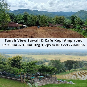 Cocok Untuk Villa Tanah SHM View Sawah dan Bukit Menoreh di Jogja