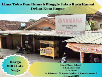 5 Toko Dan Rumah Di Jual Pinggir Jalan Dekat Kota Bogor Legalias SHM