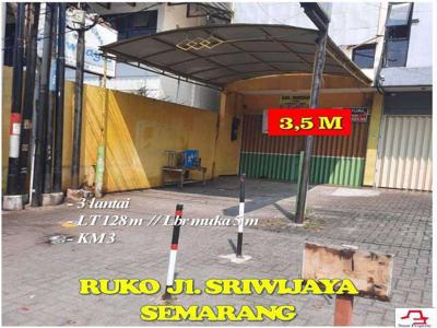 Ruko 3 Lantai Tengah Kota Semarang Jl. Sriwijaya dkt Java Mall