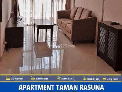 Apartemen Taman Rasuna,For Sale, 2 Kamar Tidur, Furnished, Bagus