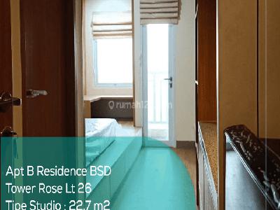 Apartement B Residence Tower Rose Lt 26, Studio, Full Furnished