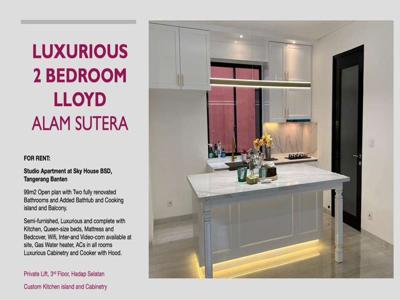 Sewa Luxurious 2 Bedroom @ Lloyd Alam Sutera