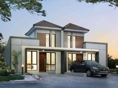 Rumah 1 Lantai tampak 2 lantai Babelan