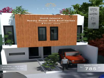 Rumah Cantik Cuma 2.9 jt per bln, Dengan Roof Garden Di Jakarta