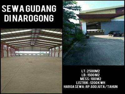 SEWA GUDANG DI NAROGONG