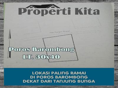 Dijual tanah jalan perjanjian bongaya Barombong Makassar