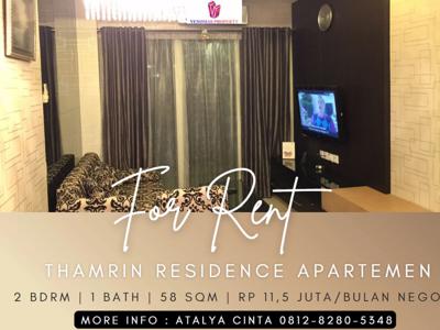 Disewakan Apartement Thamrin Residence 2BR Full Furnished Tower E