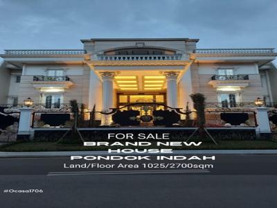 For sale brand new house European classic design di Pondok Indah Jakarta Selatan
