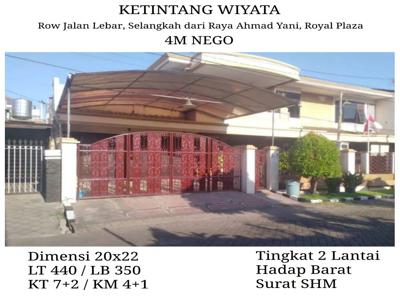 Jual Rumah Tingkat Ketintang Wiyata Surabaya Selatan Dkt Ahmad Yani
