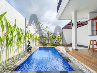 SP 328- For rent modern villa di kawasan wisata canggu badung bali