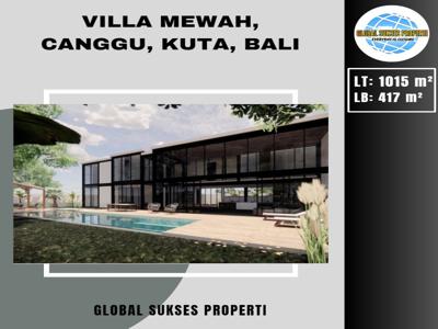Villa 2 Lantai Mewah Terawat Full Furnish View Menawan di Canggu Bali