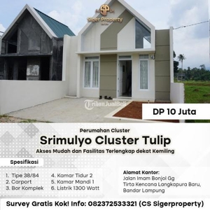 Dijual Perumahan Cluster Bangunan Ala Scandinavian di dekat Kemiling - Bandar Lampung