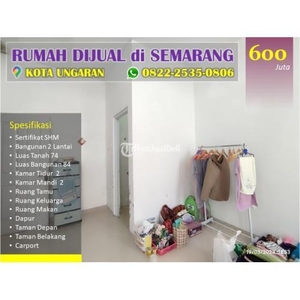 Dijual Rumah 2 Lantai Dekat Terminal dan Alun-2 Ungaran - Semarang