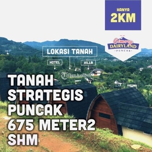 Dijual Tanah Murah Luas 675m2 di Puncak Bogor Siap Bangun Lokasi Strategis - Bogor