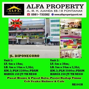 Disewakan Ruko Alfa Property Disewakan Ruko Diponegoro - Pontianak