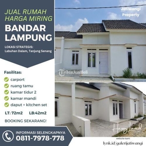Jual Rumah Baru Cluster Murah Tipe 42/72 Di Tanjung Senang - Bandar Lampung