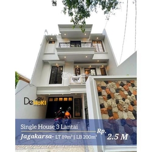 Jual Rumah Mewah Modern Minimalis 3 lantai Siap Huni Hanya 2 unit - Jagakarsa Jakarta Selatan