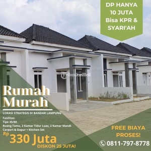 Jual Rumah Tipe 45/80 2KT 2KM Dapur Carport Perumahan Murah Bisa KPR & Syariah Dekat UNILA - Bandar Lampung