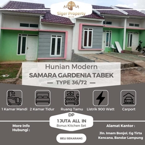 Dijual Rumah Modern Tipe 36/72 2KT 1KM Bisa KPR Lokasi Strategis - Bandar Lampung