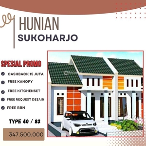 Dijual Rumah Type 40 / 83 2KT 1KM Timur Gelora Merdeka Jombor - Sukoharjo Jawa Tengah