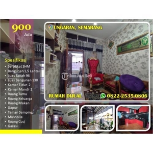 Jual Rumah Murah 2 Lantai Bekas Luas 130/96 Dekat Terminal dan Alun2 Ungaran - Semarang Kota Jawa Tengah