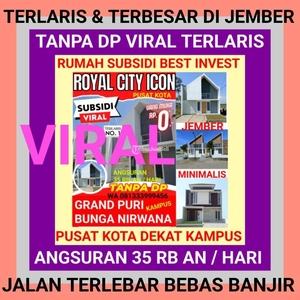Jual Rumah Subsidi LT66 LB27 2KT 1KM Terlaris Viral - Jember Jawa Timur