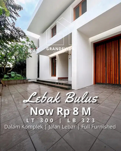 DIJUAL RUMAH LEBAK BULUS : TERAWAT, FULL RENOVASI & SIAP HUNI