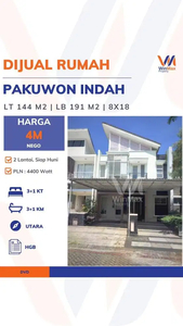 Dijual Rumah Modern Siap Huni di Pakuwon Indah Surabaya Barat