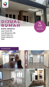 Dijual rumah rapi siap huni dalam cluster kota wisata