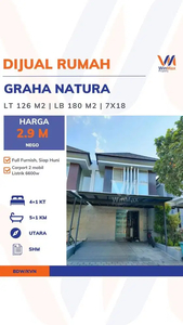 Dijual Rumah Siap Huni di Graha Natura Surabaya Barat