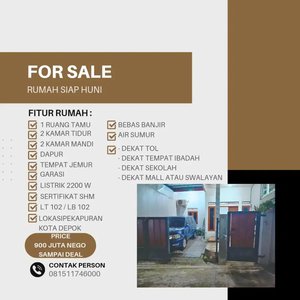 Jual rumah milik pribadi