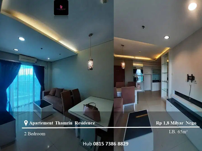 Jual/Sewa Apartement Thamrin Residence Middle Floor 2BR Full Furnished