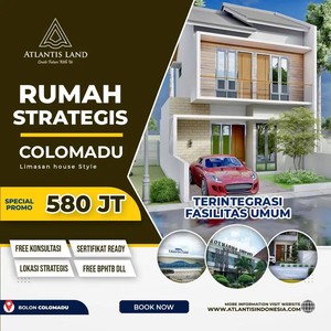 Rumah 2 lantai Modern di colomadu dekat bandara