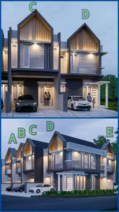 Rumah Baru Model Scandinavian 2 Lantai Tenggilis Surabaya